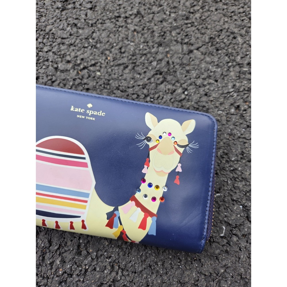 Kate Spade Spice Things Up Camel Neda Zip Around Wallet - Picture 2 of 13